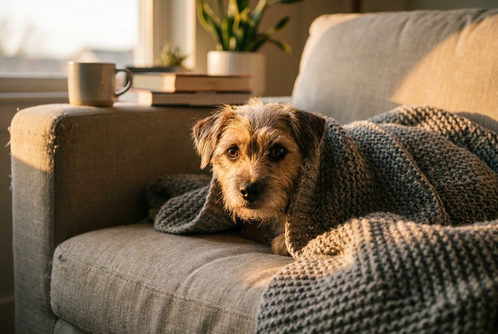 nervous dog